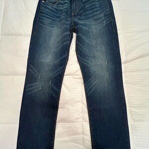 CAbi Blue Slim Jeans with Modern Fading